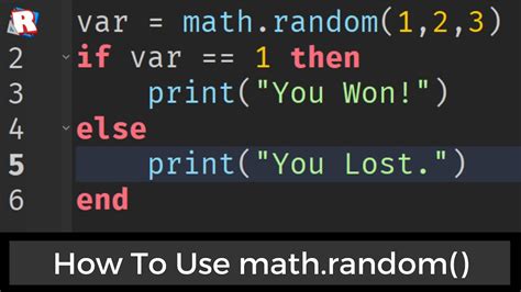 randomseed () basically determines how <b>math. . Mathrandom roblox